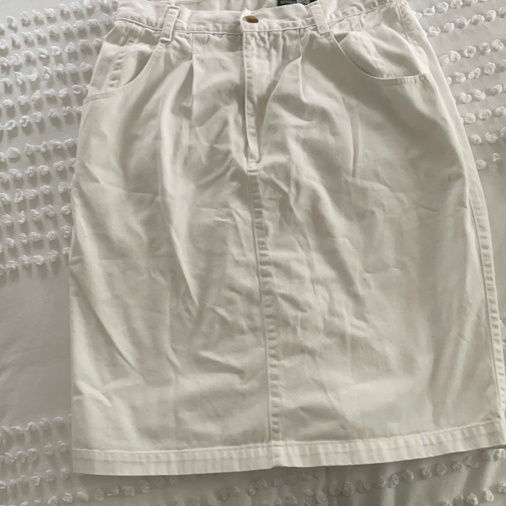 White skirt